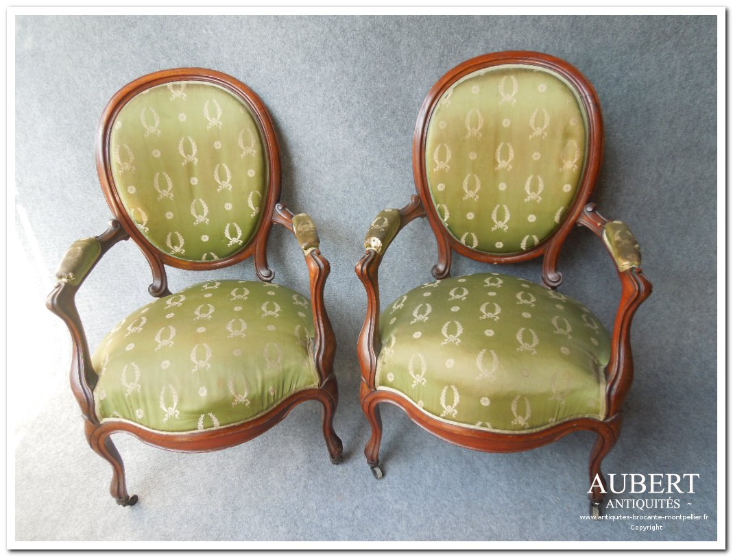 fauteuil louis philippe acajou antiquites brocante aubert achat vente montpellier debarras